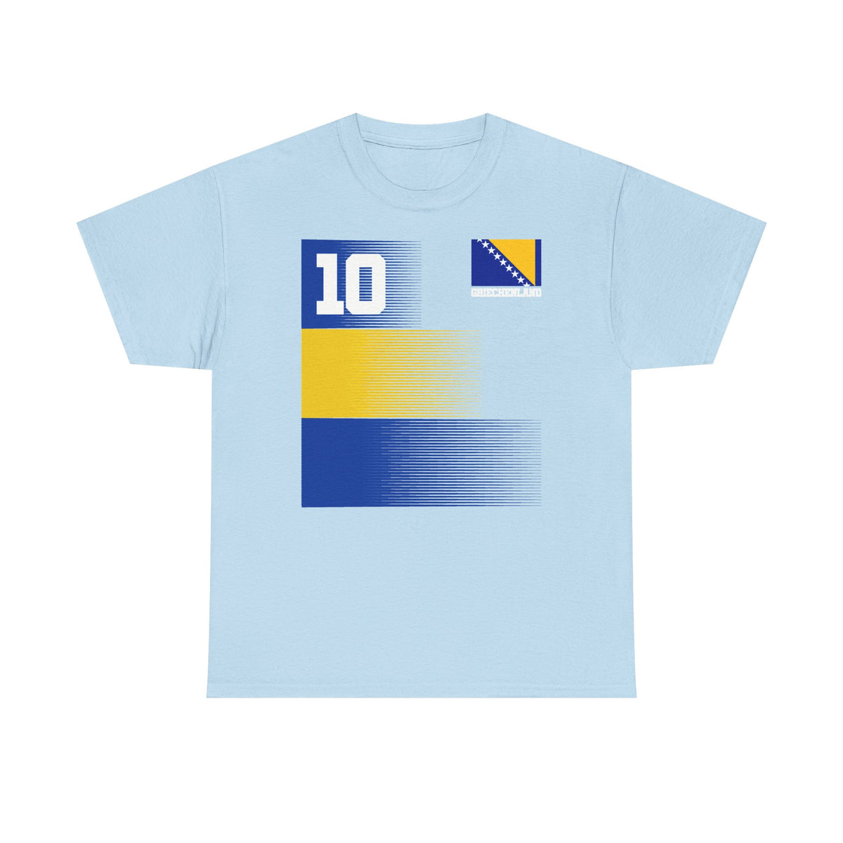 Bosnia Wappen Flagge Stolz Heimat Fußball fan Geschenkidee - Unisex T-Shirt
