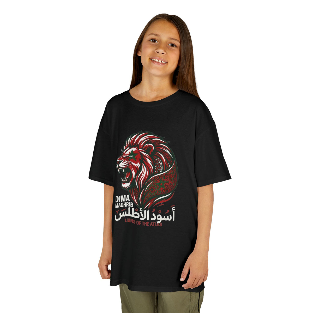 Marokkko Dima Maghrib Löwe - Unisex Kinder & Jugendliche T-Shirt
