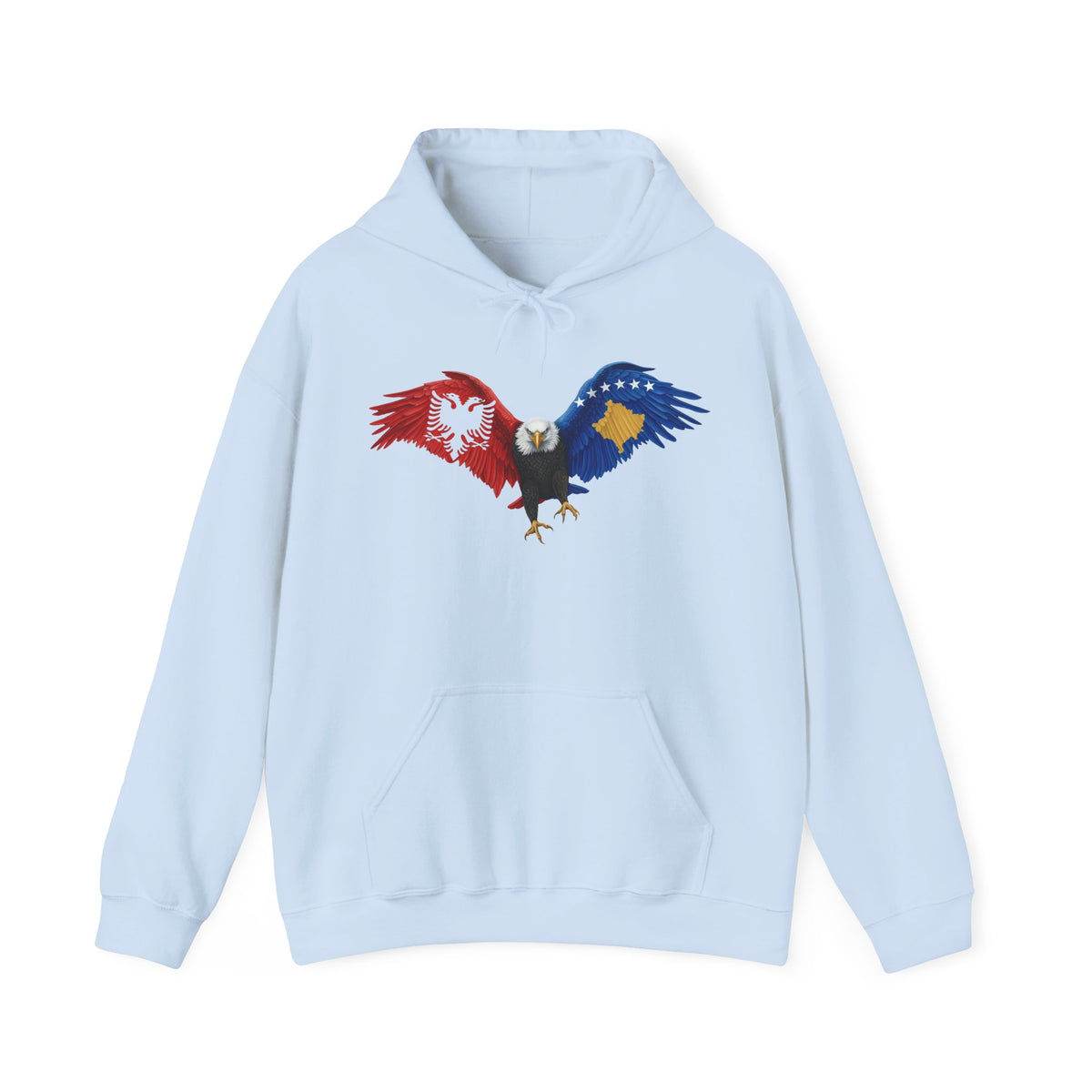 Albania Kosovo Adler Flagge Geschenkidee - Unisex Hoodie