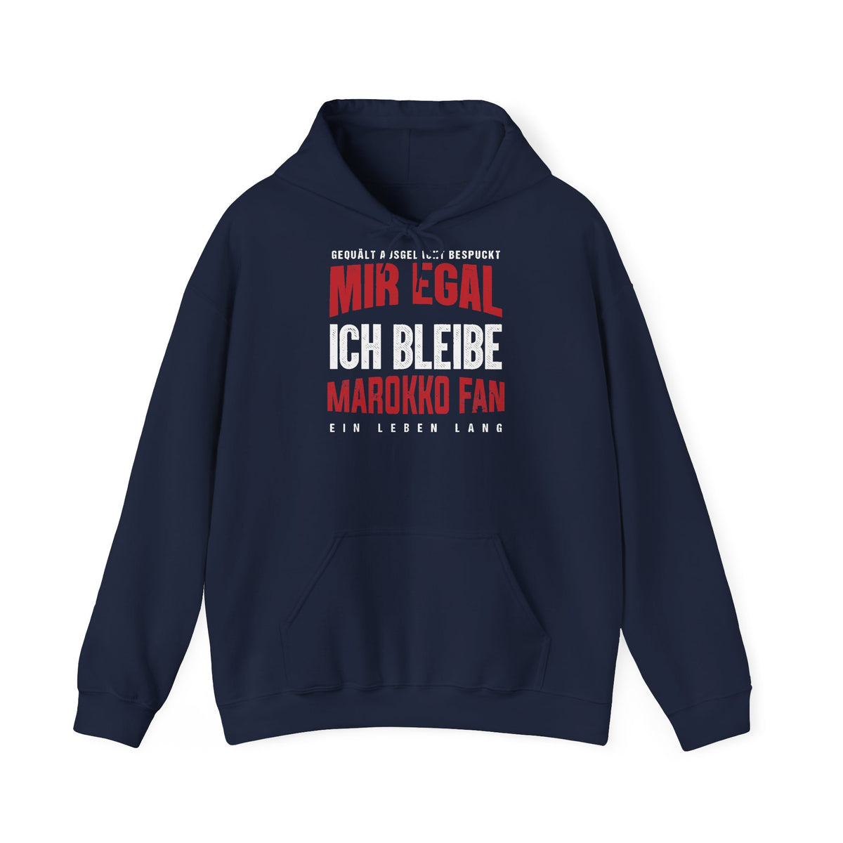 Stemma del Marocco Bandiera del Marocco Orgoglio Tifoso di calcio Sport Idea regalo - Felpa con cappuccio unisex