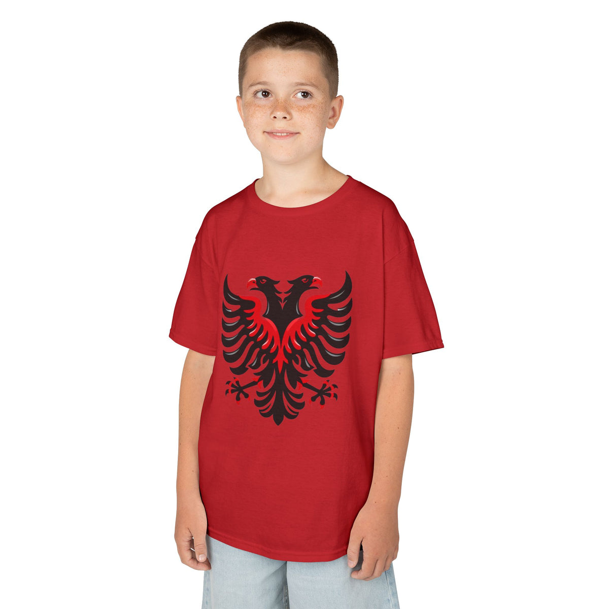 Albania Kosovo Doppeladler Geschenkidee - Unisex Kinder & Jugendliche T-Shirt