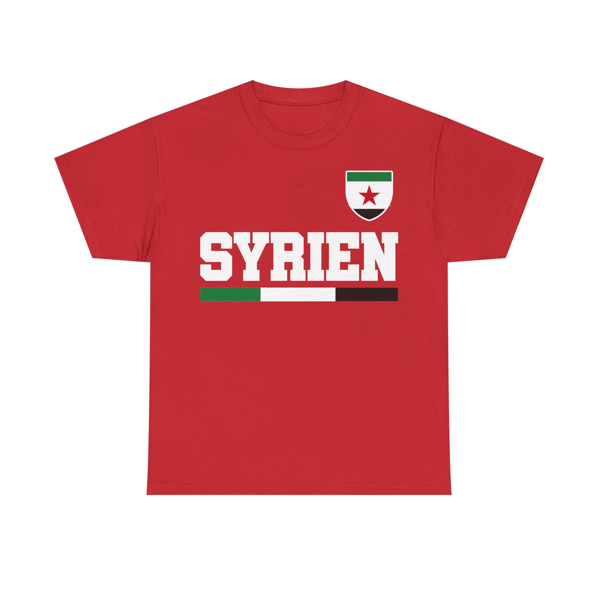 Syria Syrien Wappen Flagge Heimat Sport Fan Geschenkidee - Unisex T-Shirt