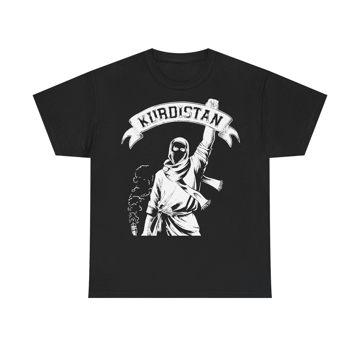 Camiseta unisex con escudo, bandera y regalo para los aficionados del Kurdistán: Azadi, patria