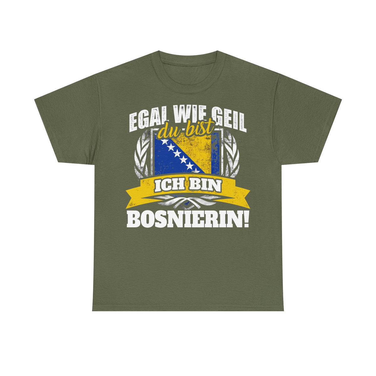 Bosnia Wappen Flagge Stolz Heimat Fußball fan Geschenkidee - Unisex T-Shirt