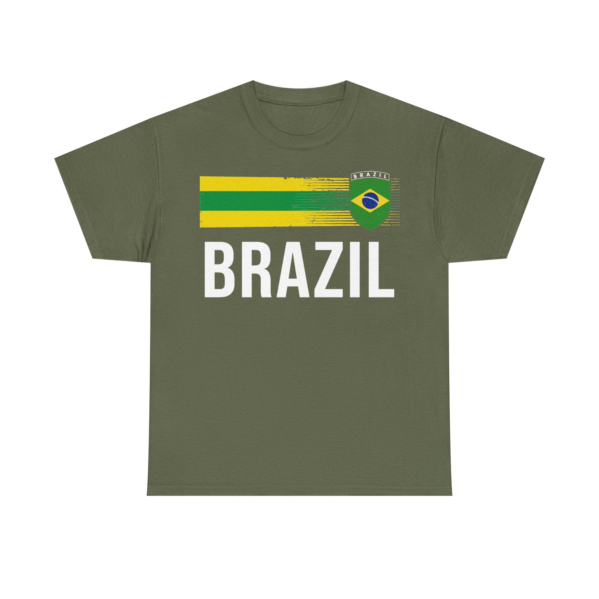 Brazil Brasilien Wappen Flagge Sport Fan Fußball Geschenkidee - Unisex T-Shirt