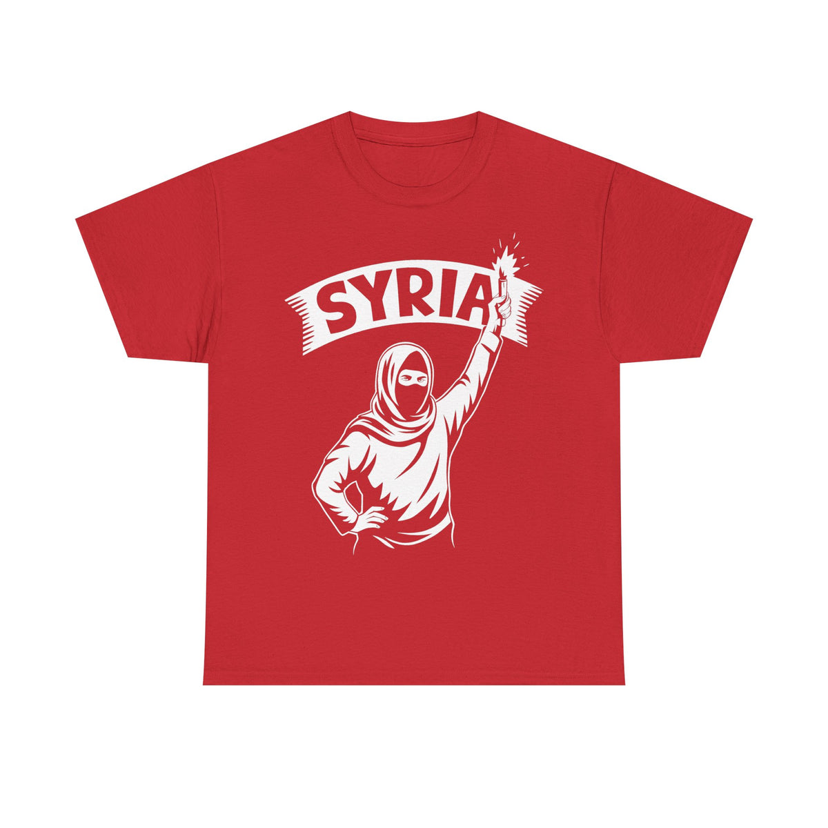 Syria Syrien Hooligan Wappen Flagge Heimat Sport Fußball Fan Geschenkidee - Unisex T-Shirt