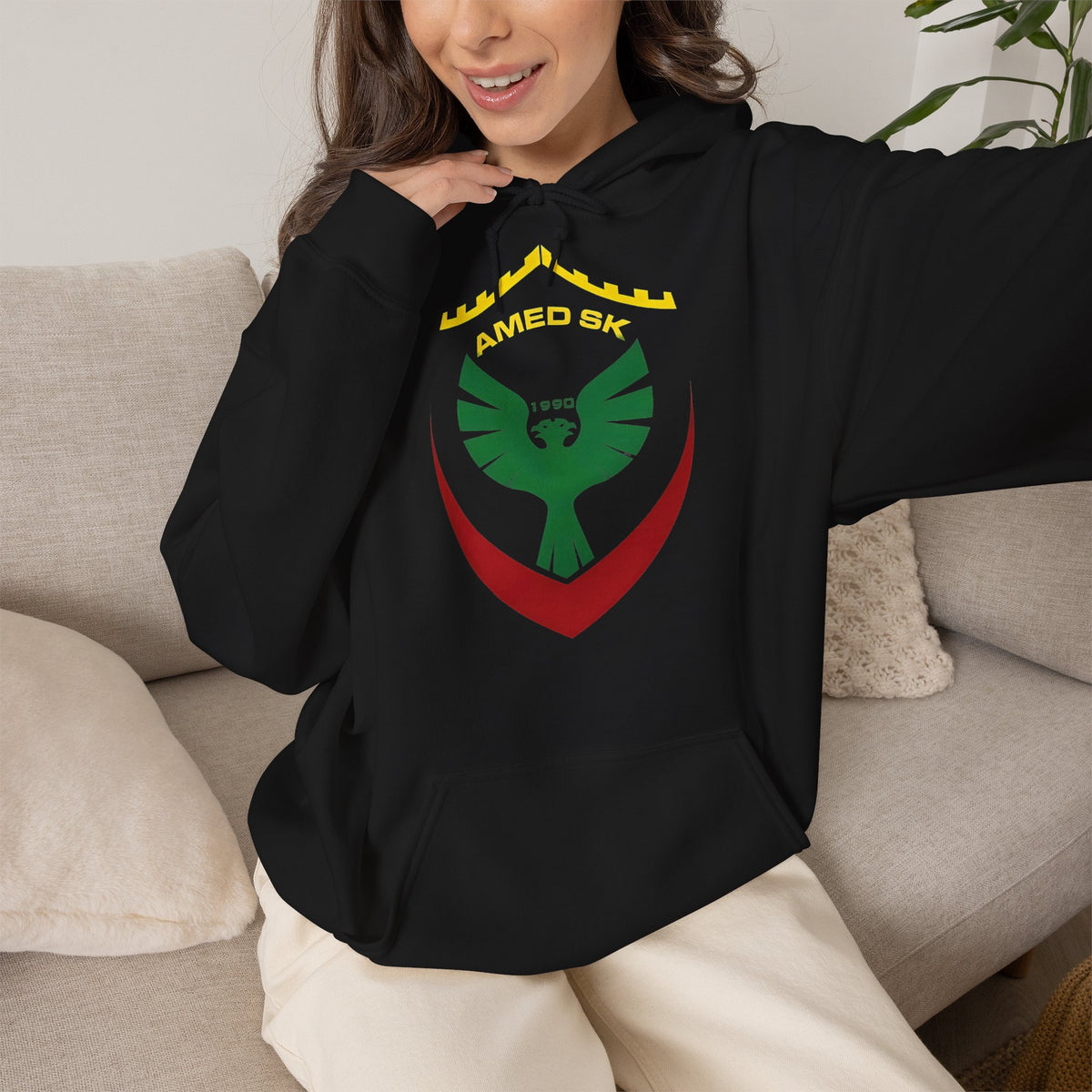 Amed SK 1990 Wappen Fußball fan - Unisex Hoodie