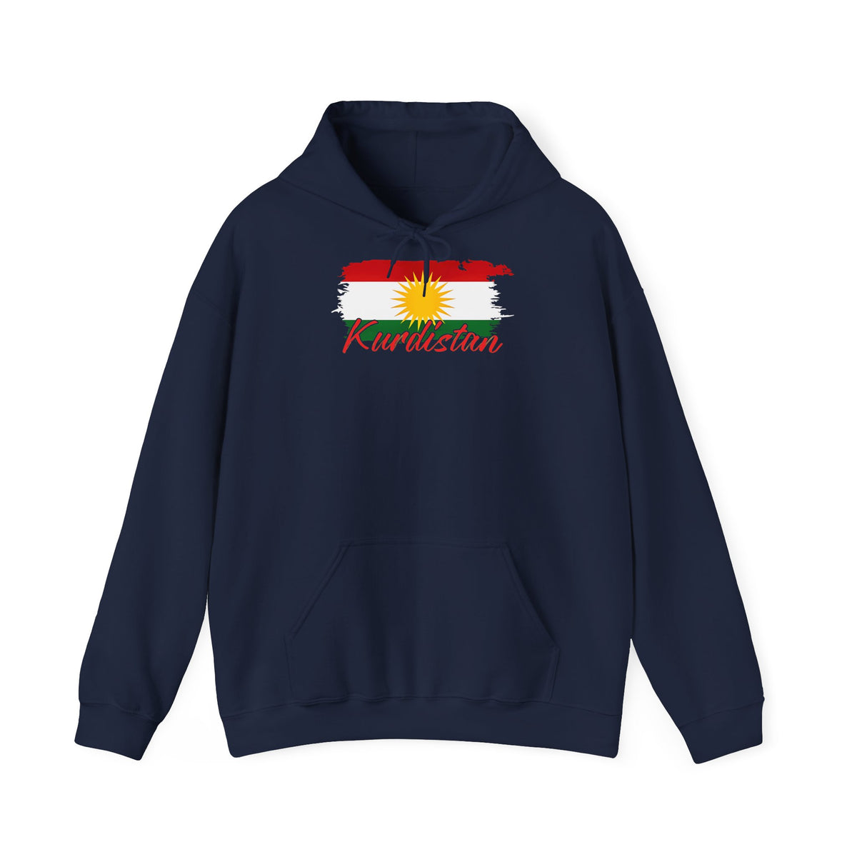 Kurdistan patria orgoglio stemma bandiera sport calcio regalo per tifosi - felpa con cappuccio unisex