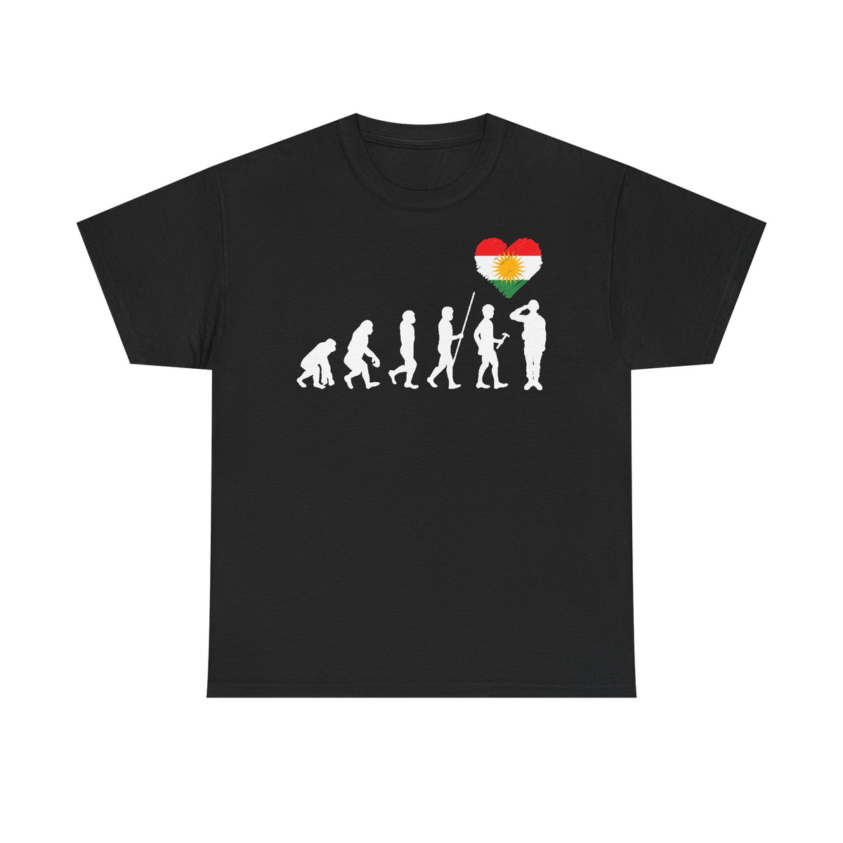 Kurdistán Azadi Escudo Bandera Patria Newroz Regalo - Camiseta unisex