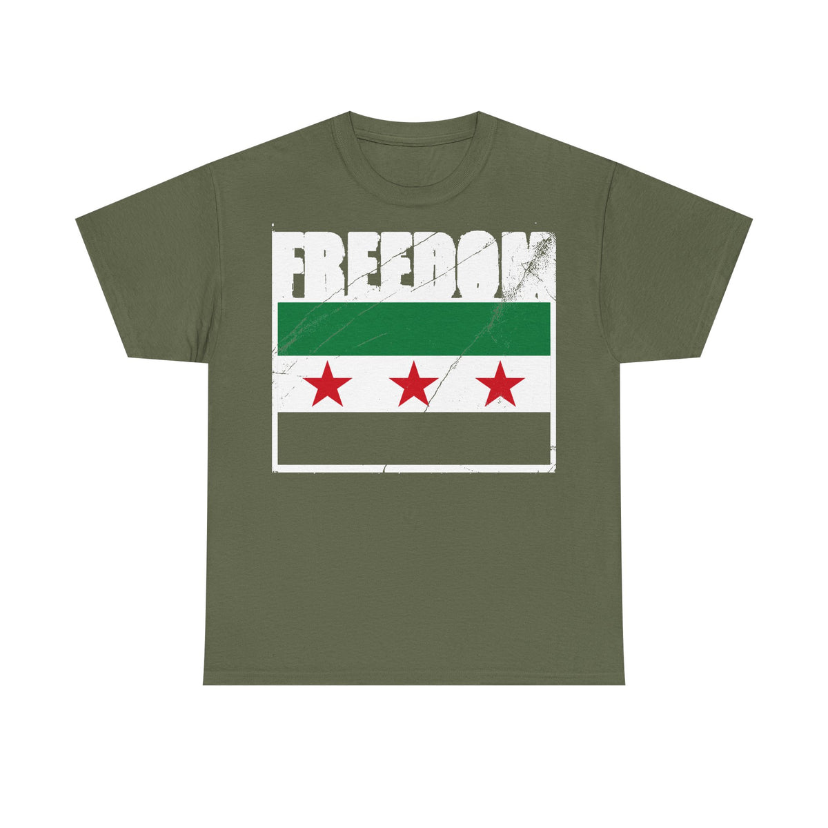 Syria Syrien Wappen Flagge Heimat Sport Fan Geschenkidee - Unisex T-Shirt