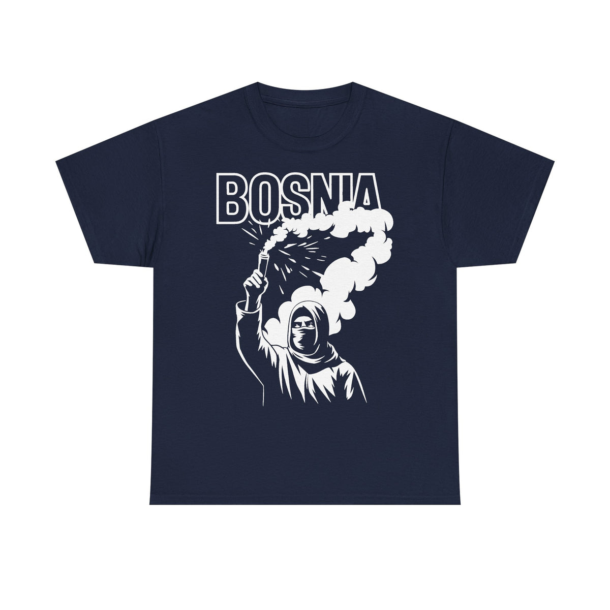 Bosnia escudo bandera orgullo patria aficionado al fútbol idea de regalo - Camiseta unisex