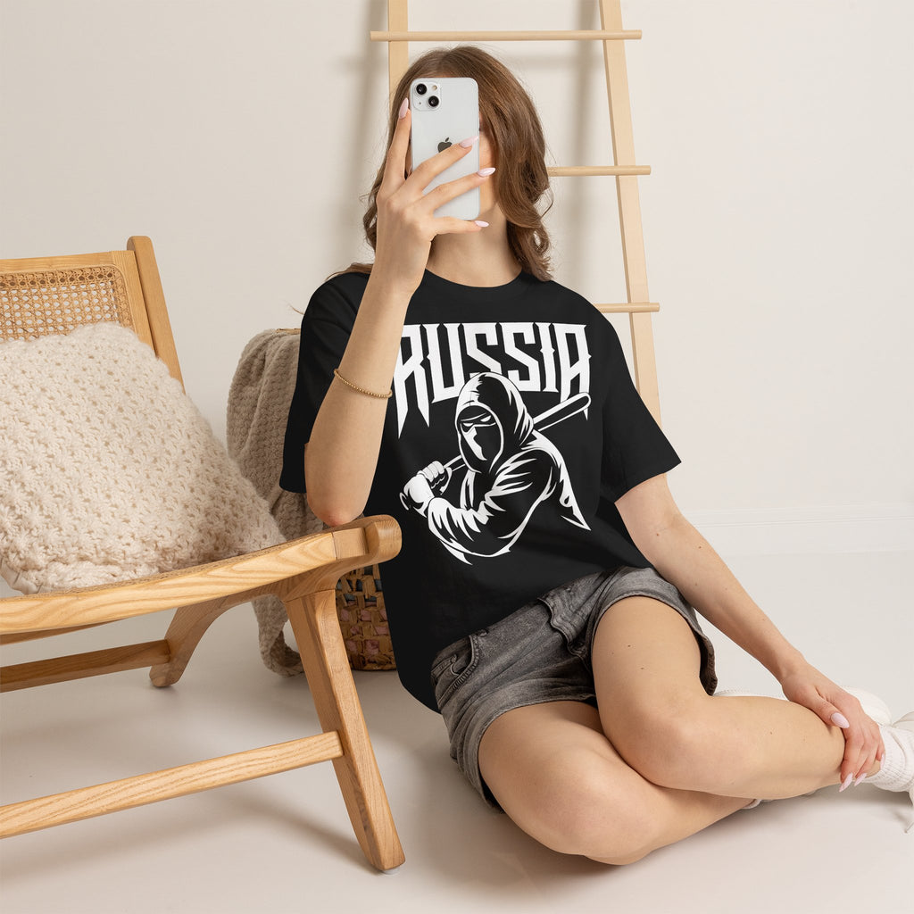 Russia Russland Hooligan Moscaw Adler Flagge Wappen Geschenk Sport Fan Fashion - Unisex T-Shirt