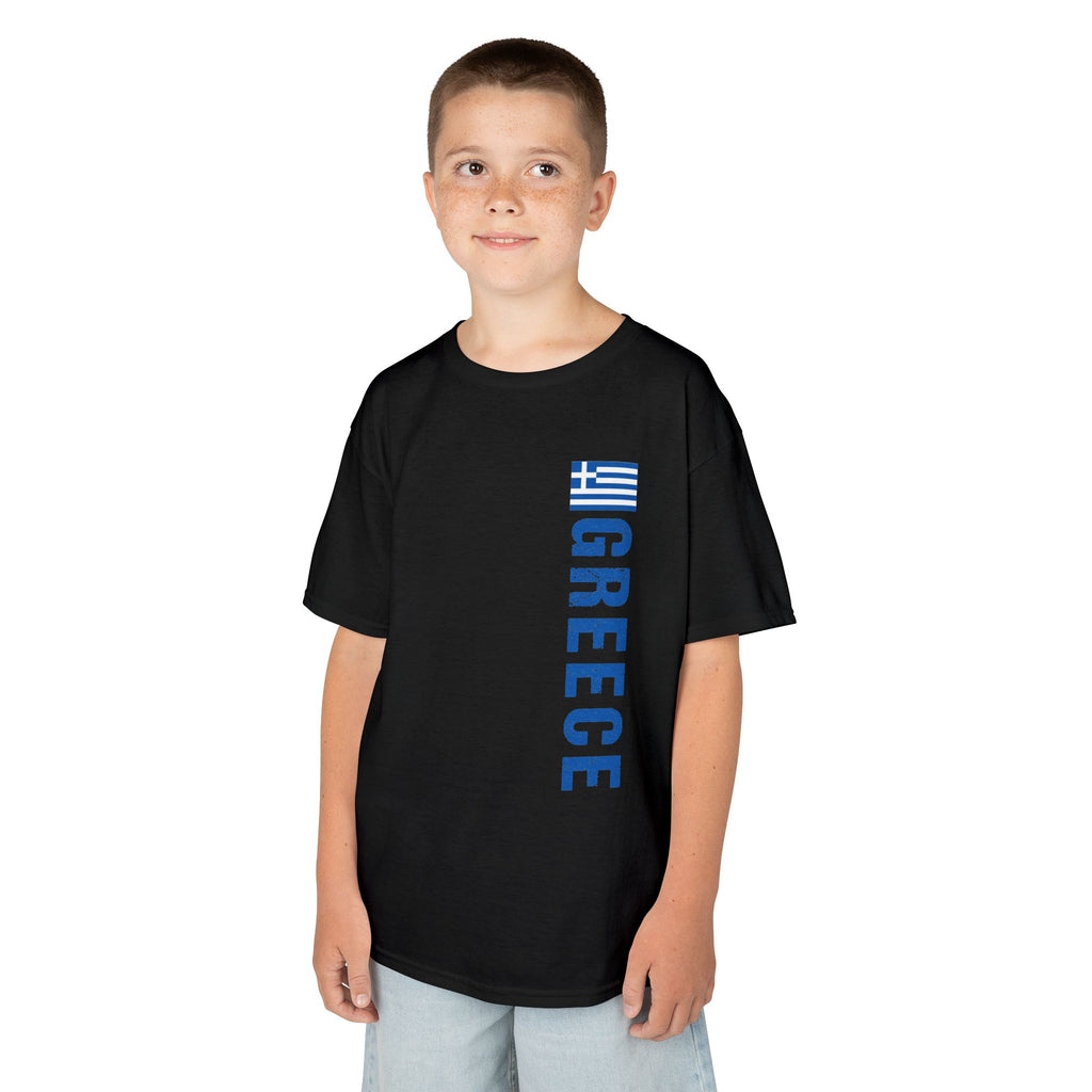 Greece Griechenland Flagge Wappen Heimat Fußball Sport Fan Geschenkidee - Für Kinder & Jugendliche Unisex T-Shirt