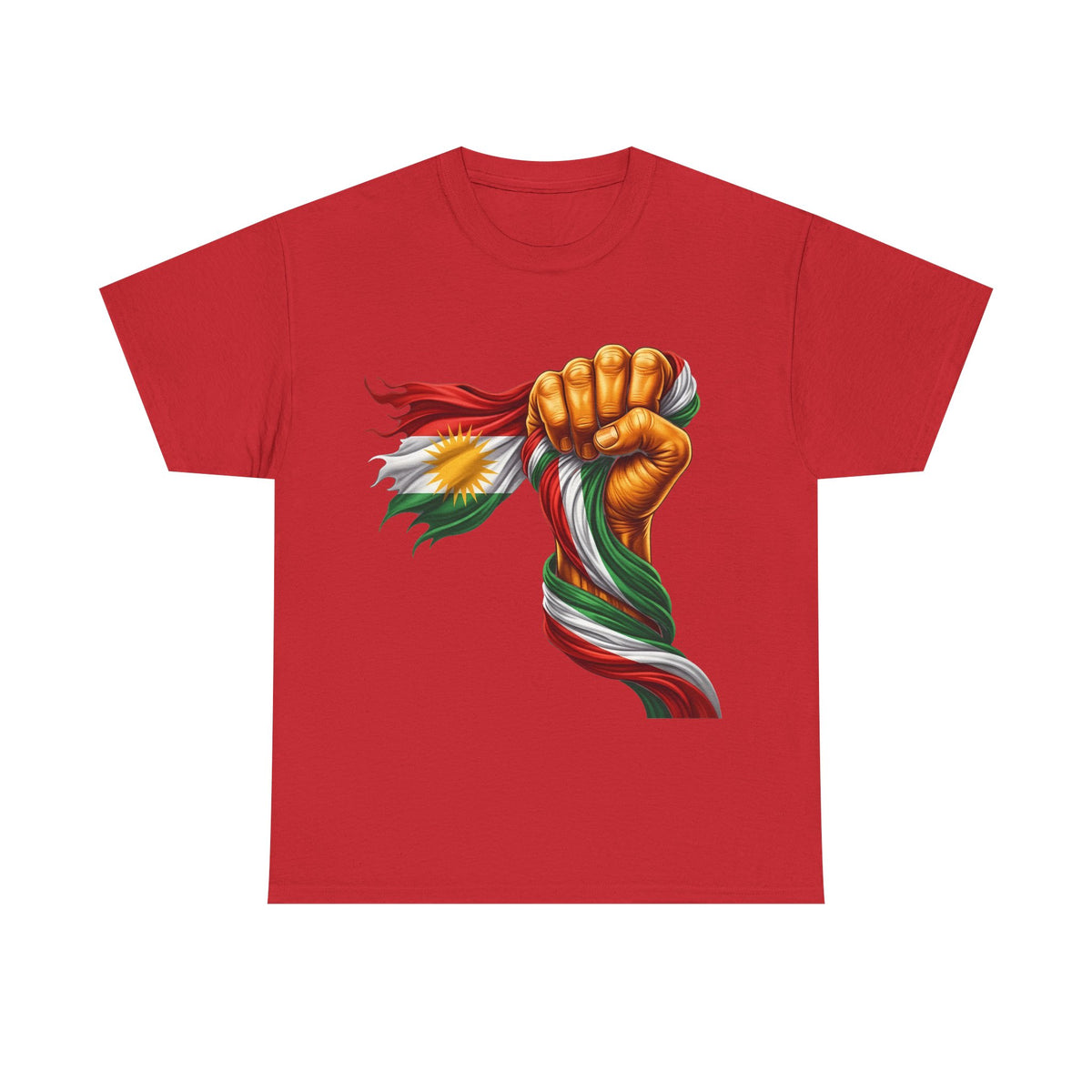 Kurdistan Power Azadi Flagge Geschenkidee - Unisex T-Shirt