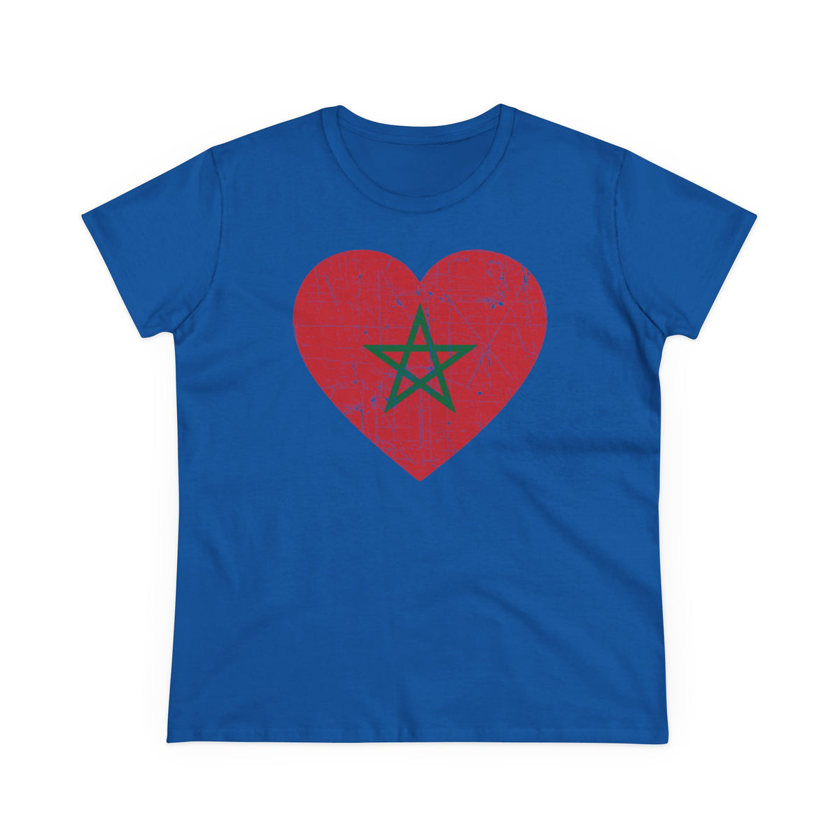 Escudo de Marruecos, bandera de Marruecos, orgullo, aficionada al fútbol y al deporte, idea de regalo - Camiseta para mujer