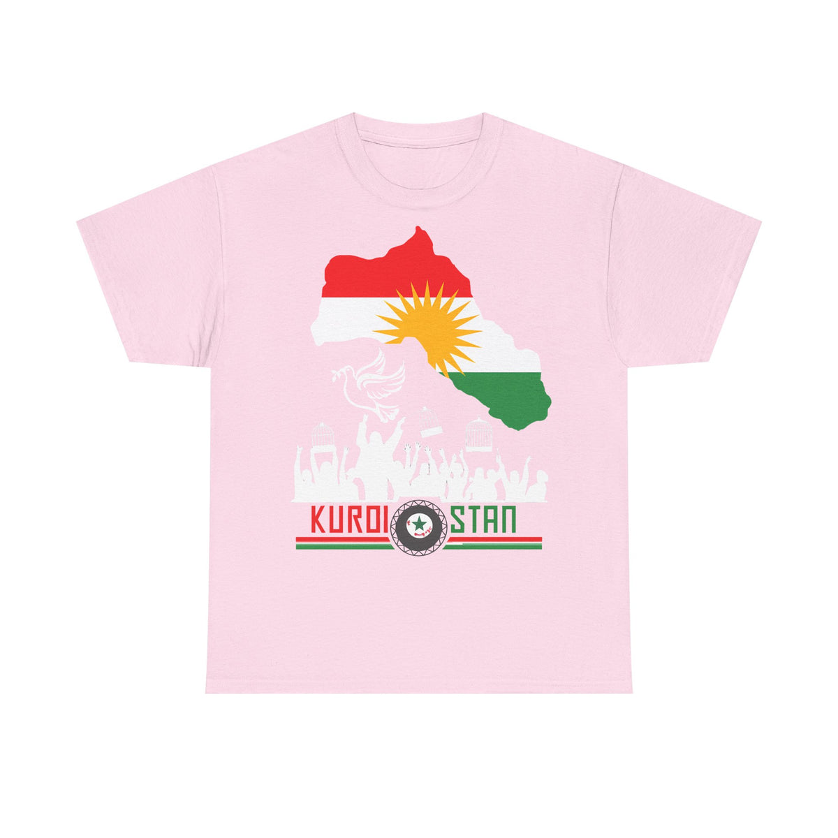 Kurdistán Azadi Escudo Bandera Patria Newroz Regalo - Camiseta unisex