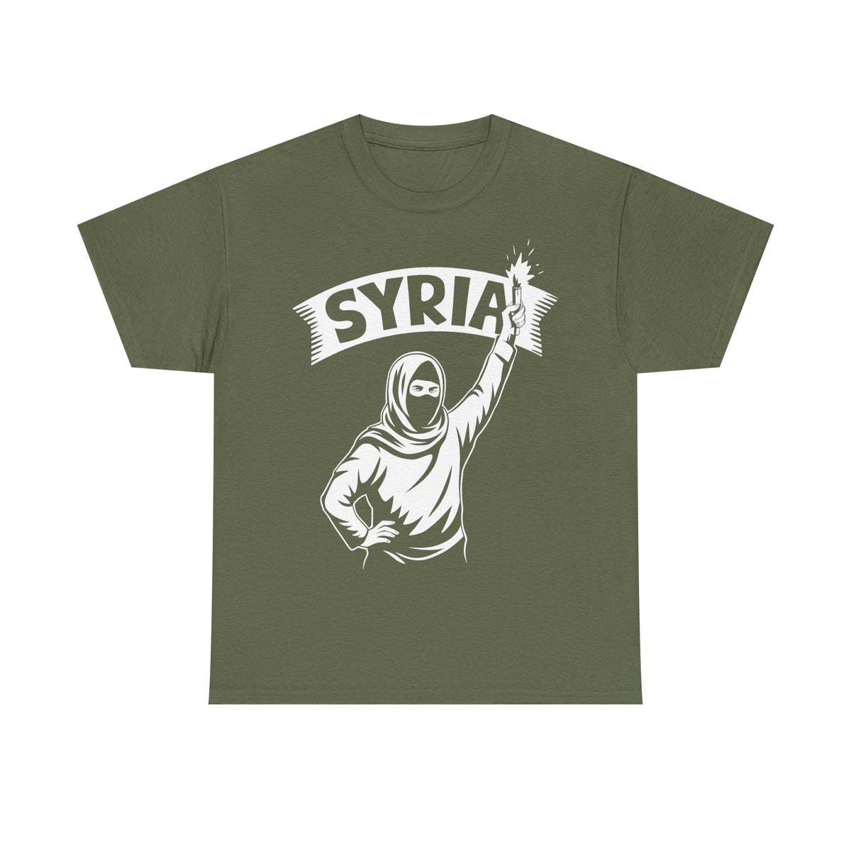 Syria Syrien Hooligan Wappen Flagge Heimat Sport Fußball Fan Geschenkidee - Unisex T-Shirt