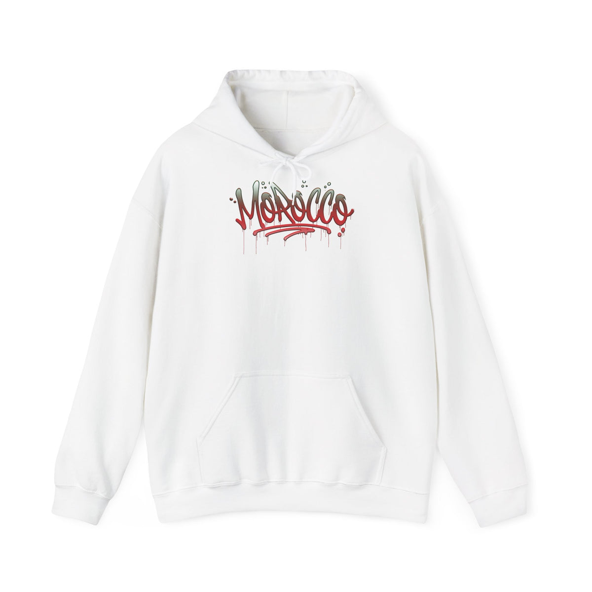 Stemma del Marocco Bandiera del Marocco Orgoglio Tifoso di calcio Sport Idea regalo - Felpa con cappuccio unisex