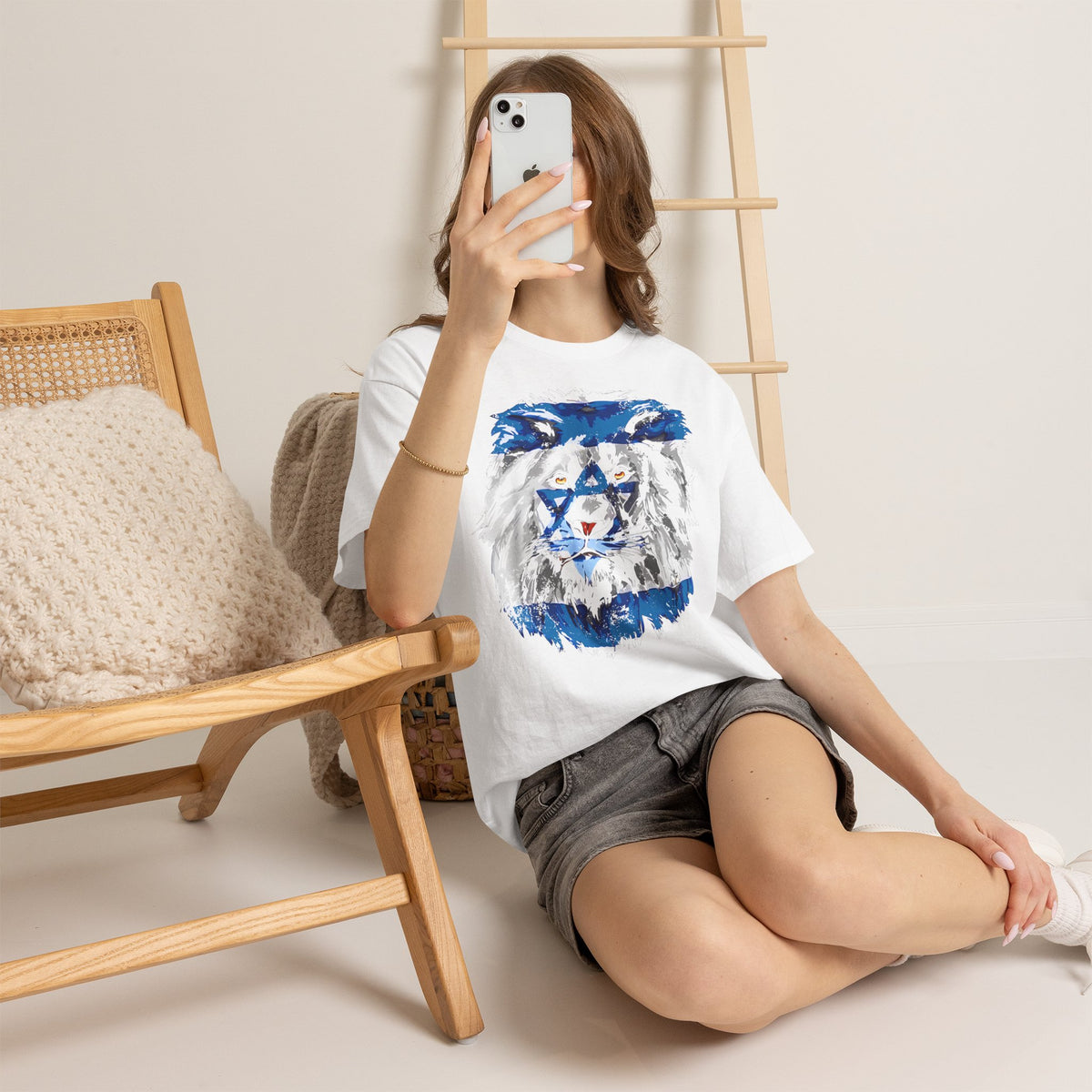 Israel Wappen Flagge Fan Geschenkidee Fashion - Unisex T-Shirt