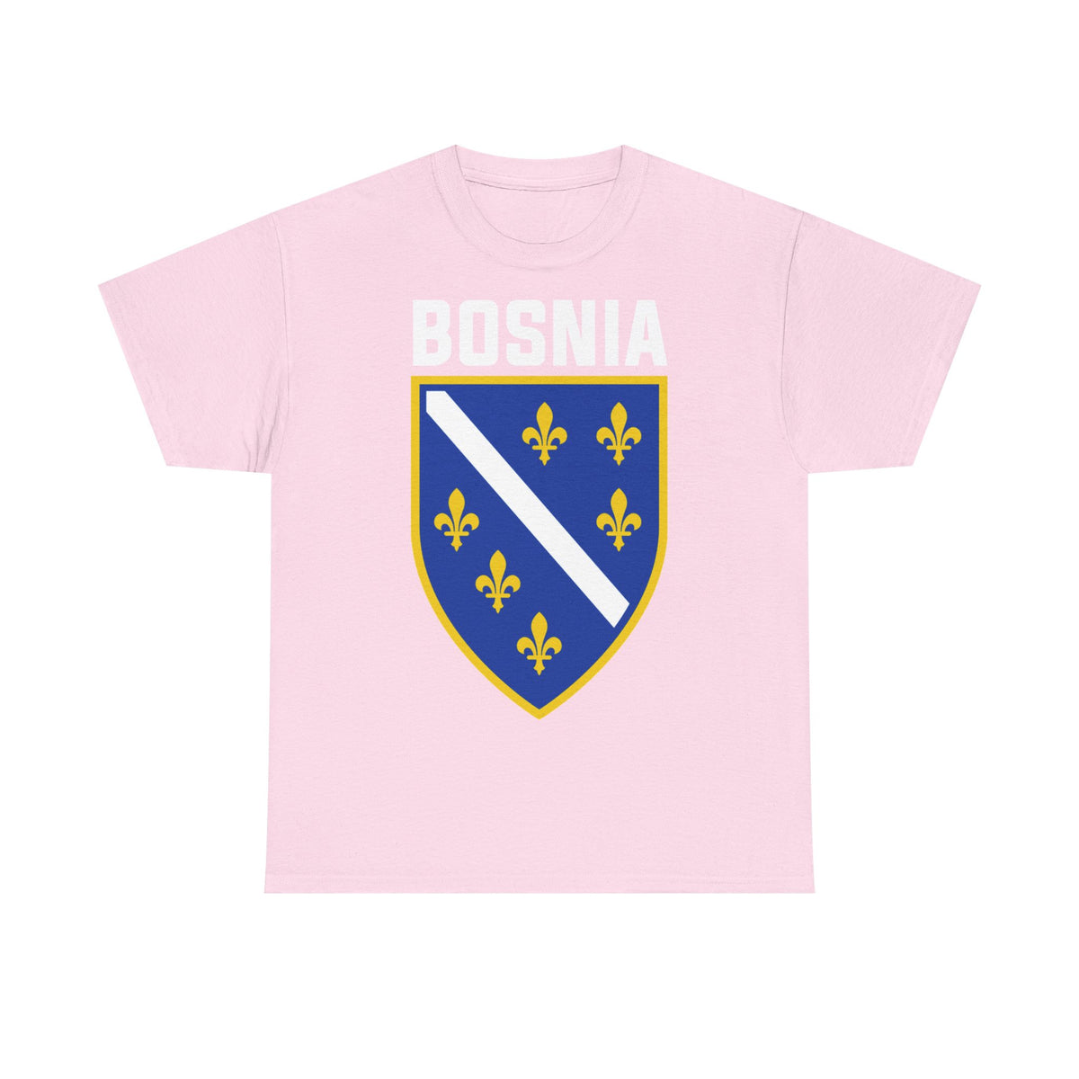 Bosnia Edel Wappen Flagge Stolz  Fußball fan Geschenkidee - Unisex T-Shirt
