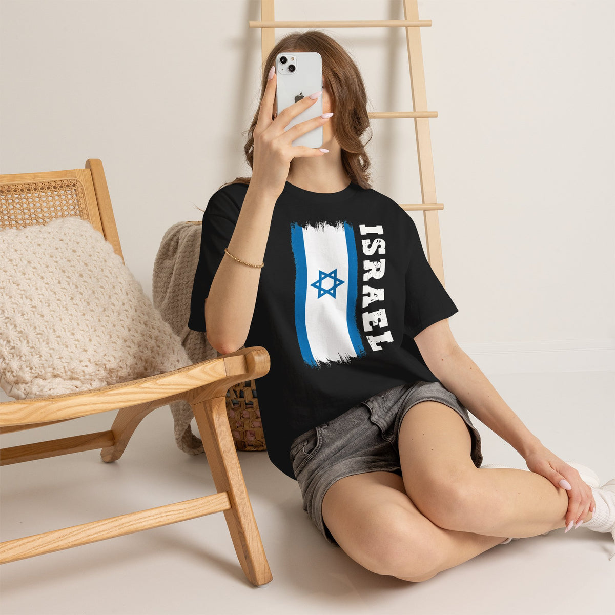 Israel Wappen Flagge Fan Geschenkidee Fashion - Unisex T-Shirt