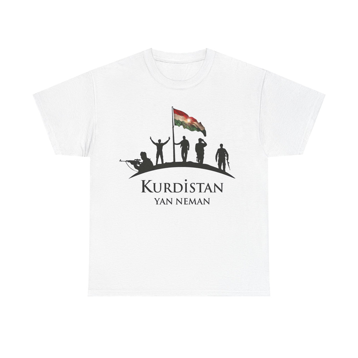 Kurdistan Yan Neman Flagge - Unisex T-Shirt