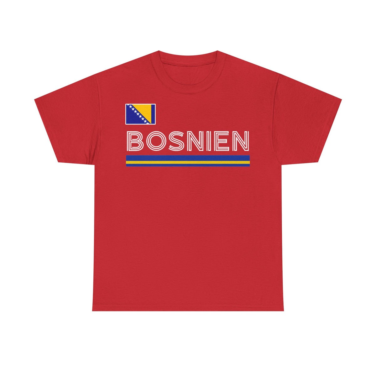 Bosnia Wappen Flagge Stolz Heimat Fußball fan Geschenkidee - Unisex T-Shirt