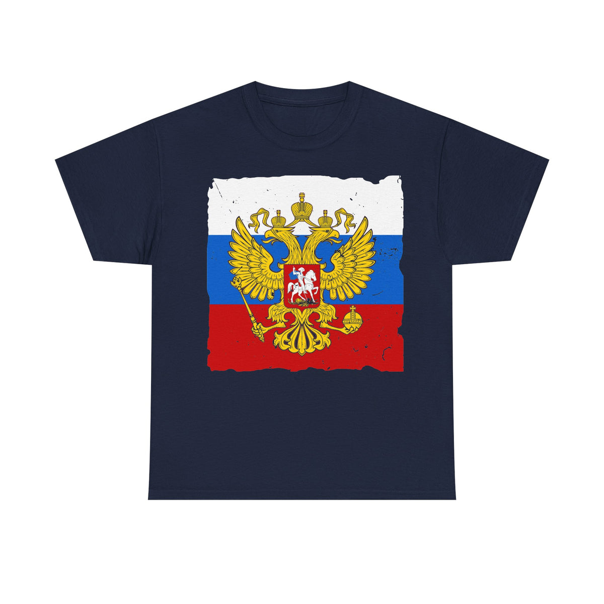 Rusia Rusia Moscú águila bandera escudo regalo deporte aficionado moda - Camiseta unisex