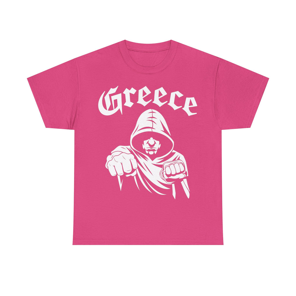 Greece Griechenland Hooligan Flagge Wappen Heimat Fußball Sport Fan Geschenkidee - Unisex T-Shirt