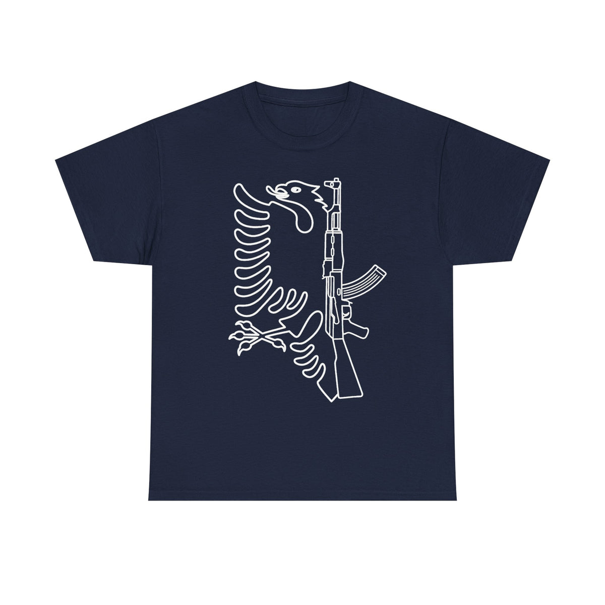 Águila albanesa AK Urbana callejera Bandera Orgullo - Camiseta unisex