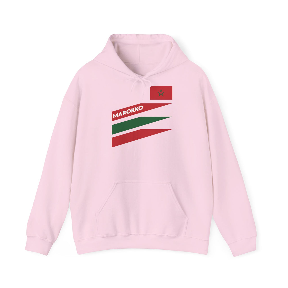 Stemma del Marocco Bandiera del Marocco Orgoglio Tifoso di calcio Sport Idea regalo - Felpa con cappuccio unisex