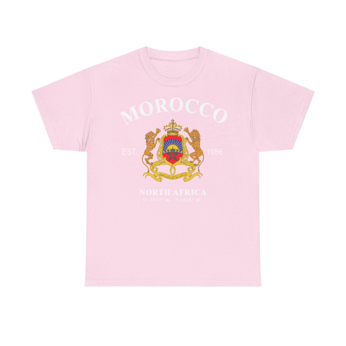 Marruecos Escudo Morocco Bandera Orgullo Fútbol Fan Deporte FIdea de regalo - Camiseta unisex