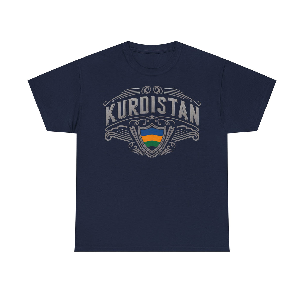 Camiseta unisex con escudo, bandera y regalo para los aficionados del Kurdistán: Azadi, patria