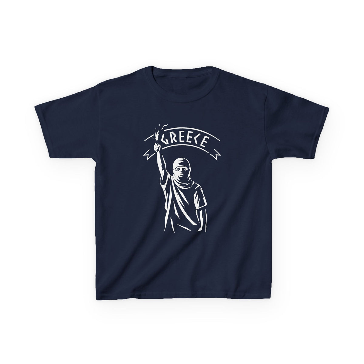 Greece Griechenland Hooligan Flagge Wappen Heimat Fußball Sport Fan Geschenkidee - Für Kinder & Jugendliche Unisex T-Shirt