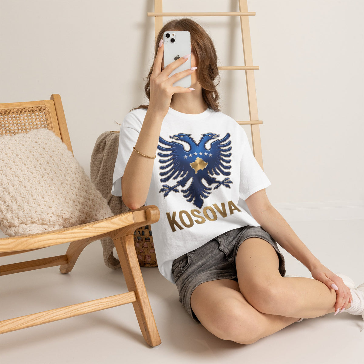 Kosova Edel Doppeladler Wappen - Unisex T-Shirt