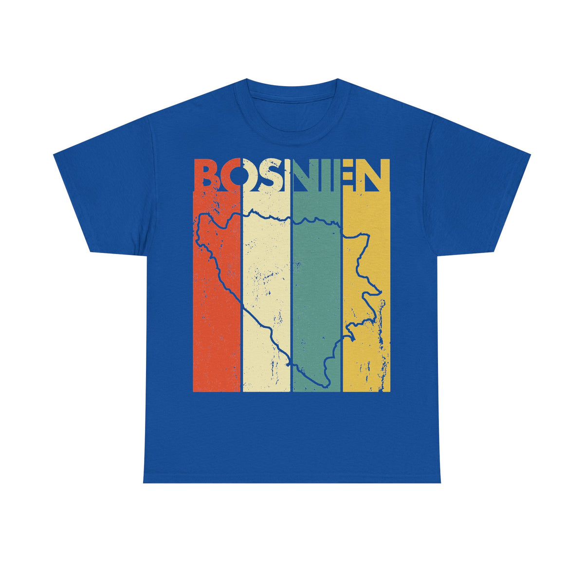 Bosnia Wappen Flagge Stolz Heimat Fußball fan Geschenkidee - Unisex T-Shirt