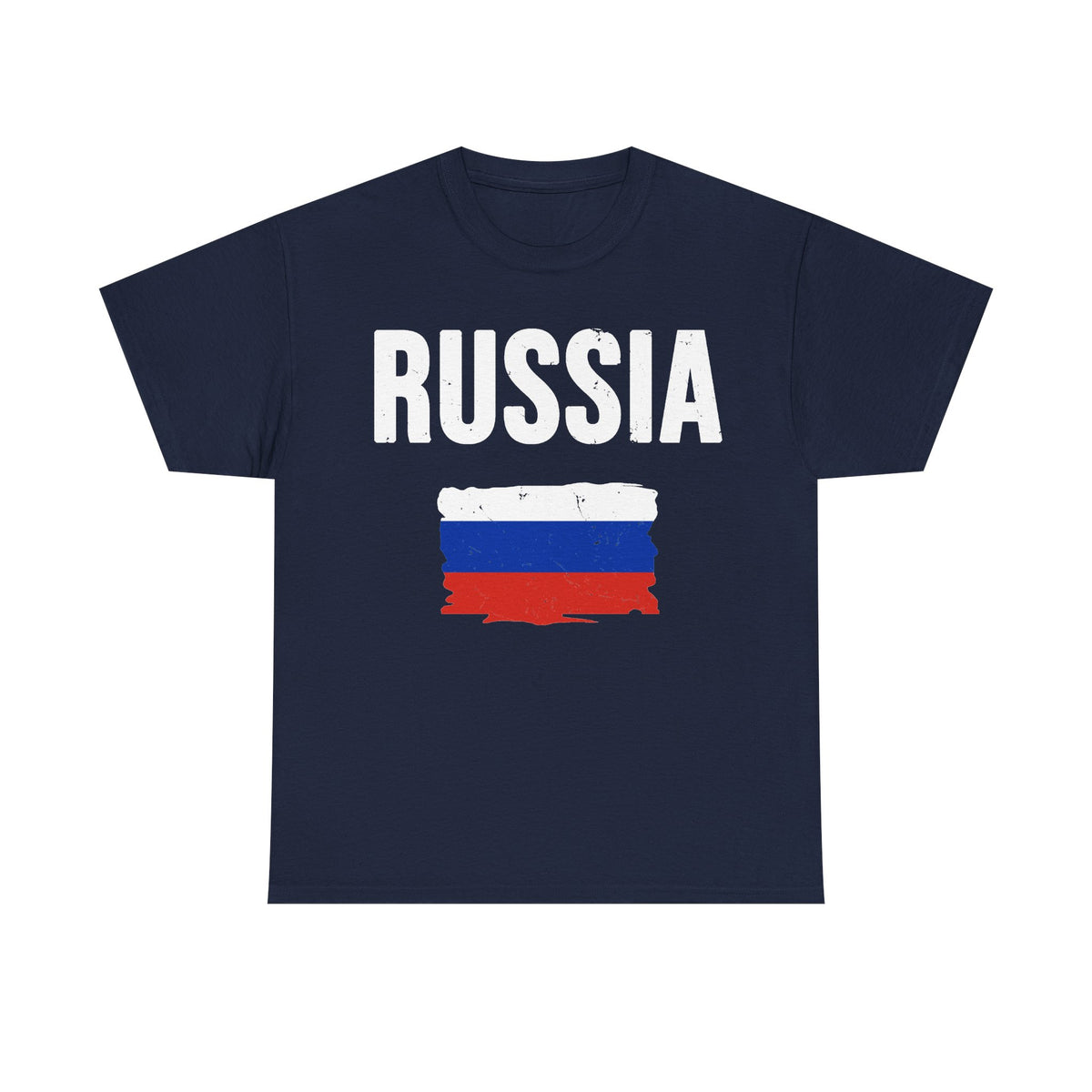 Russia Flagge Wappen Geschenkidee - Unisex T-Shirt