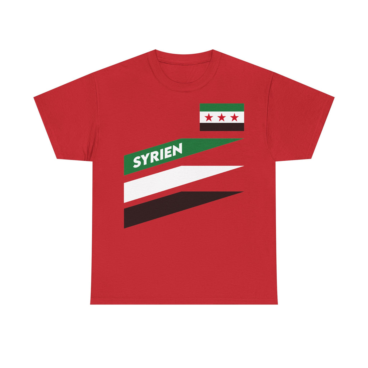 Syria Syrien Wappen Flagge Heimat Sport Fan Geschenkidee - Unisex T-Shirt