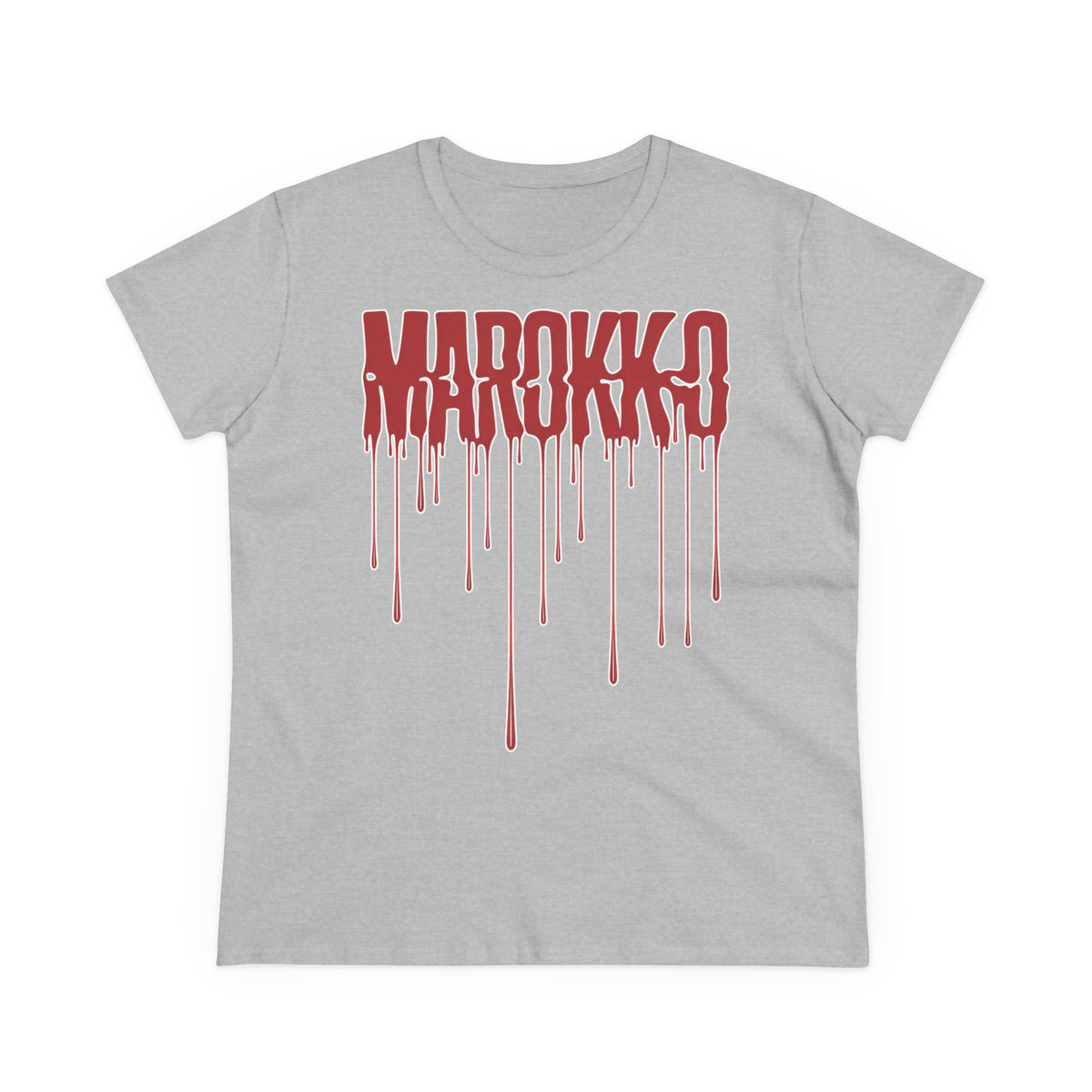 Escudo de Marruecos, bandera de Marruecos, orgullo, aficionada al fútbol y al deporte, idea de regalo - Camiseta para mujer