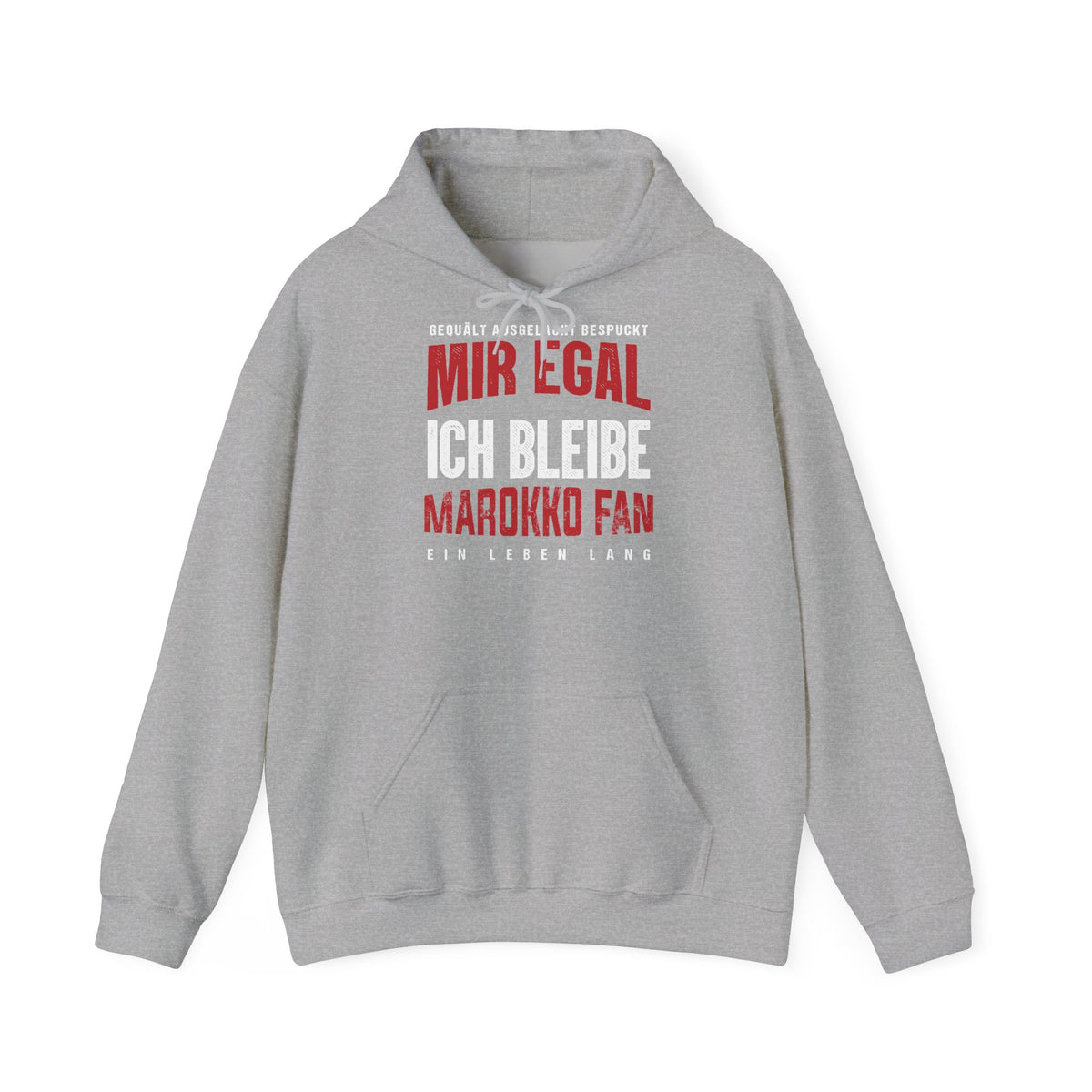 Stemma del Marocco Bandiera del Marocco Orgoglio Tifoso di calcio Sport Idea regalo - Felpa con cappuccio unisex