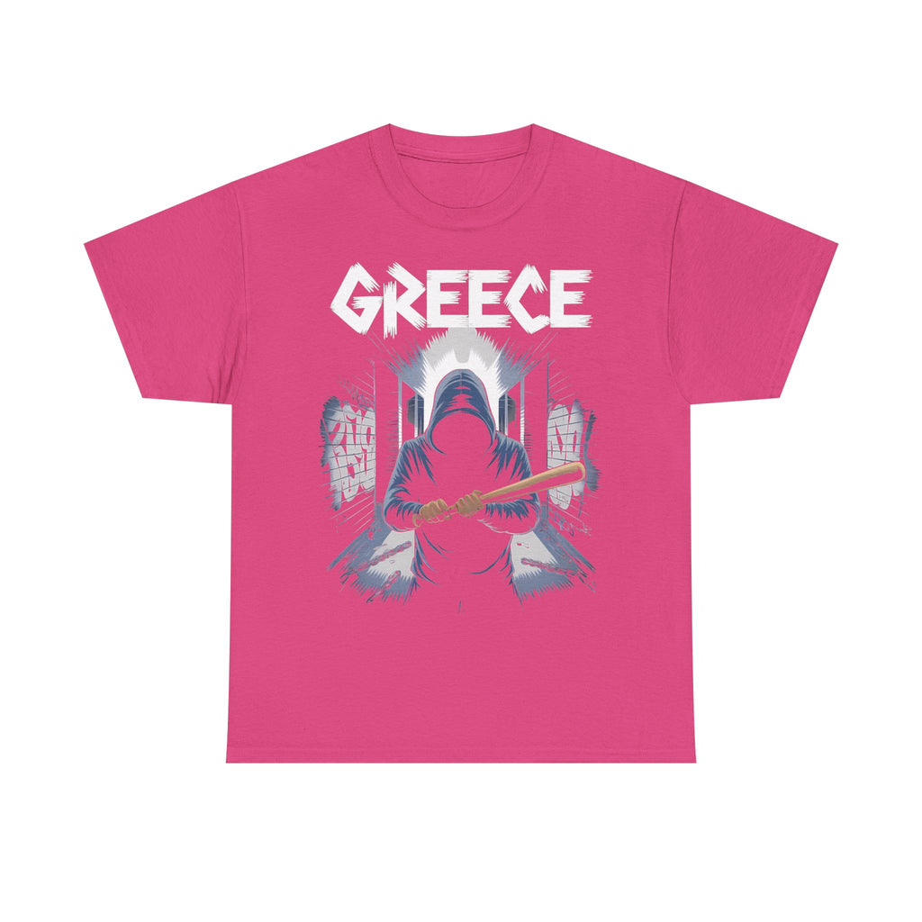 Greece Griechenland Hooligan Flagge Wappen Heimat Fußball Sport Fan Geschenkidee - Unisex T-Shirt