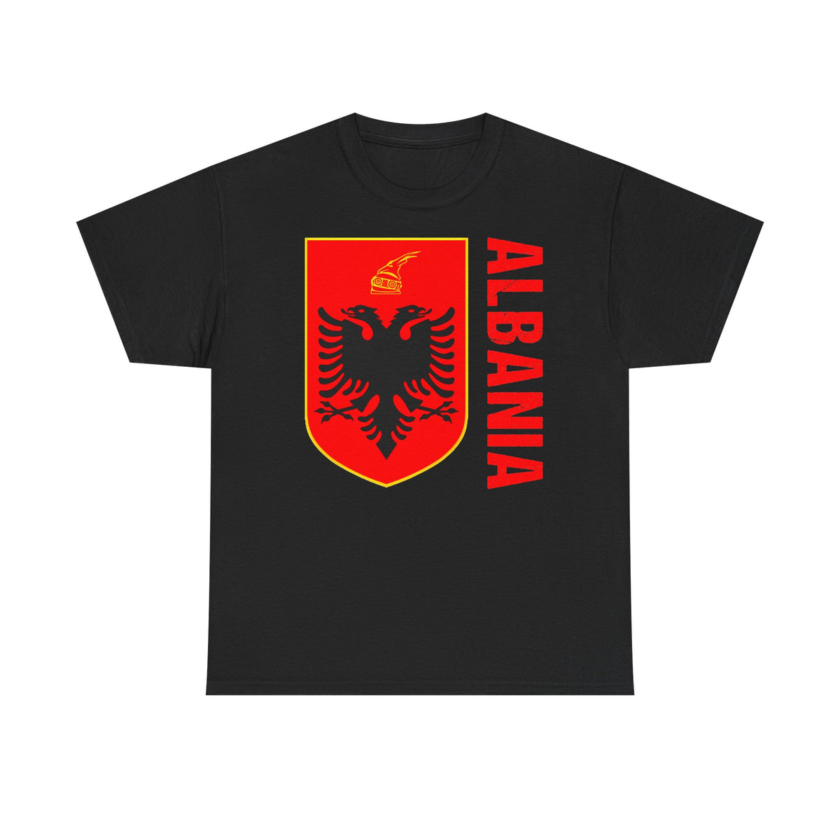 Albania Wappen Shqiptar Flagge Adler Fußball Fan Sport Unisex T Shirt