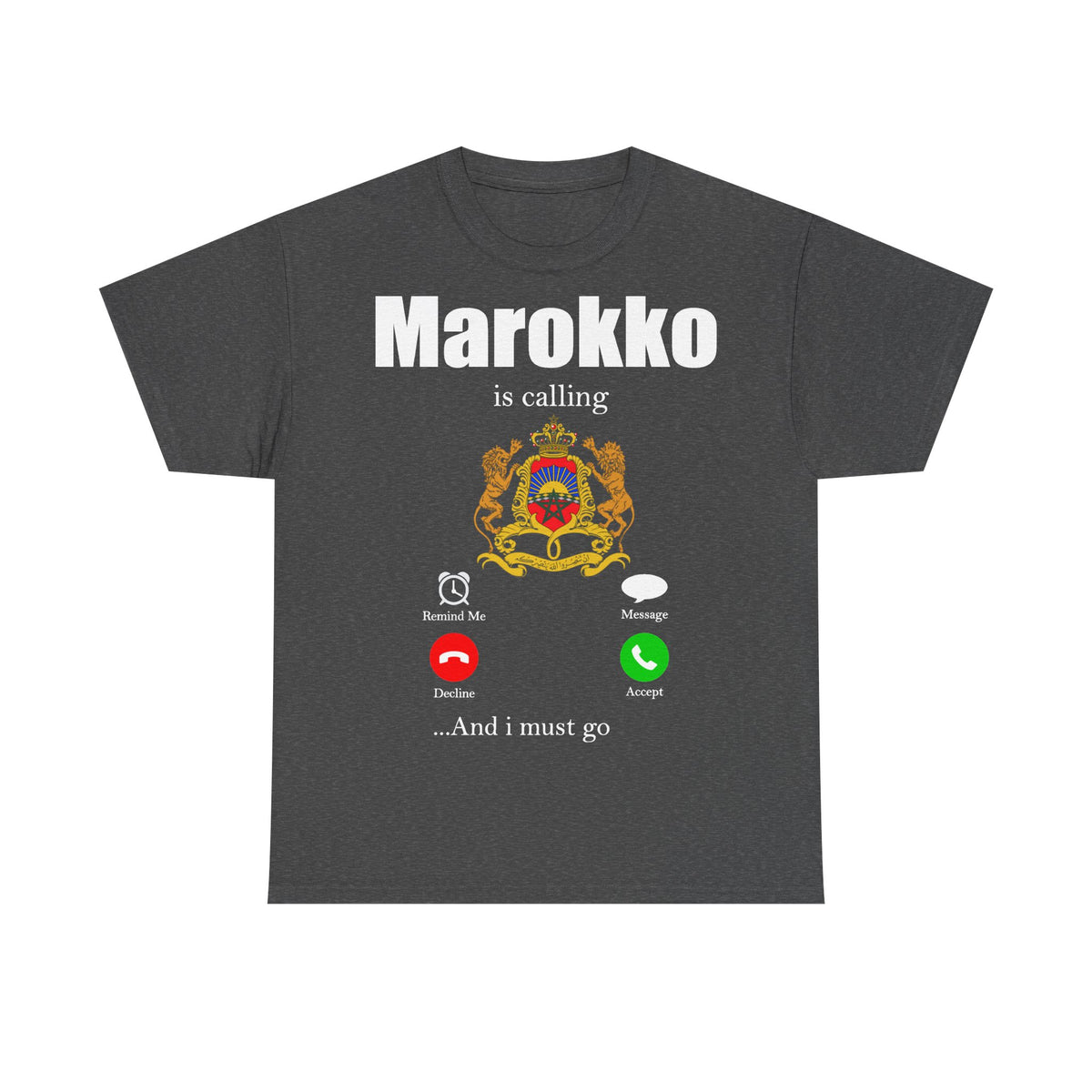 Marokko Wappen Morocco Flagge Stolz Fußball Fan Sport FGeschenkidee - Unisex T-Shirt