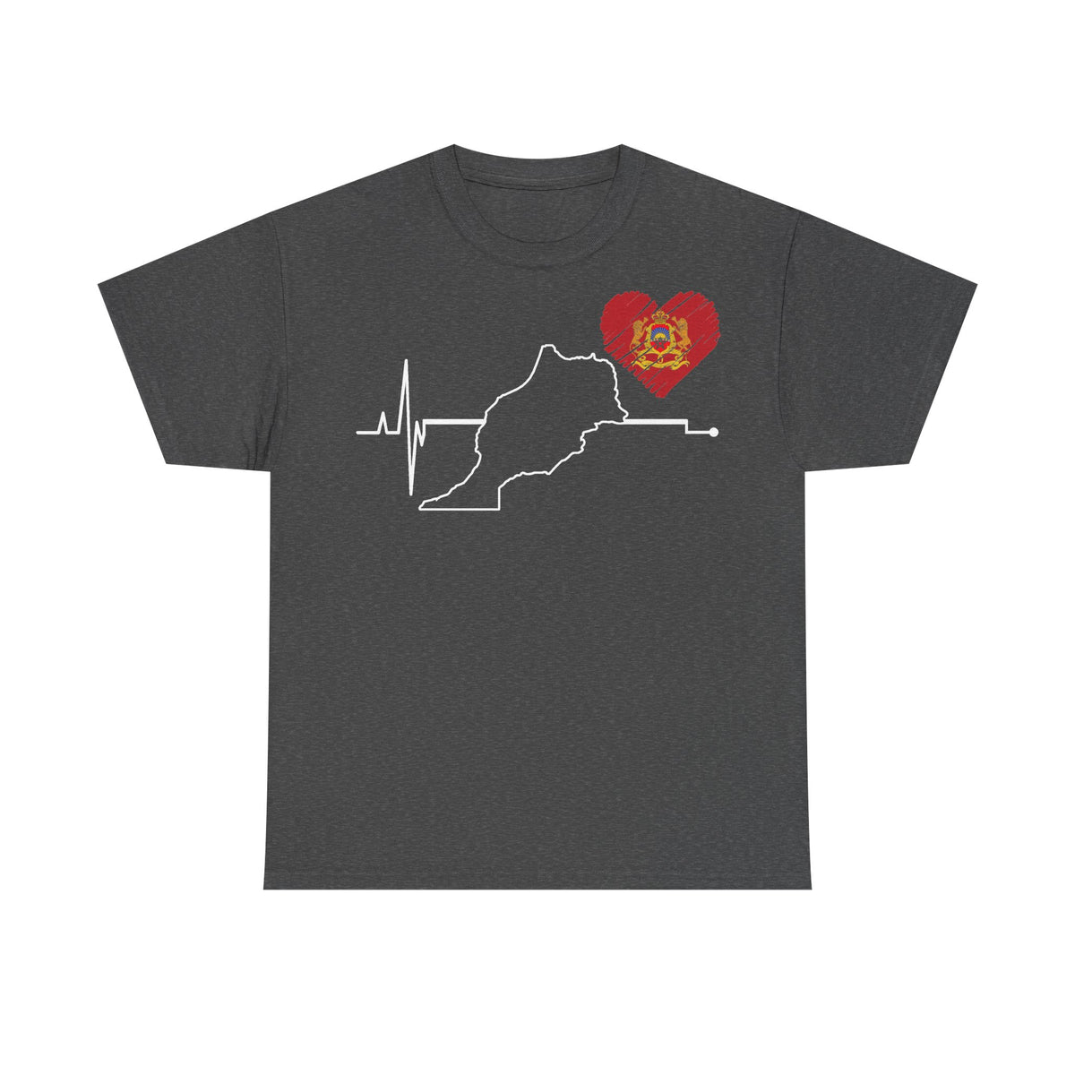 Marokko Wappen Morocco Flagge Stolz Fußball Fan Sport FGeschenkidee - Unisex T-Shirt