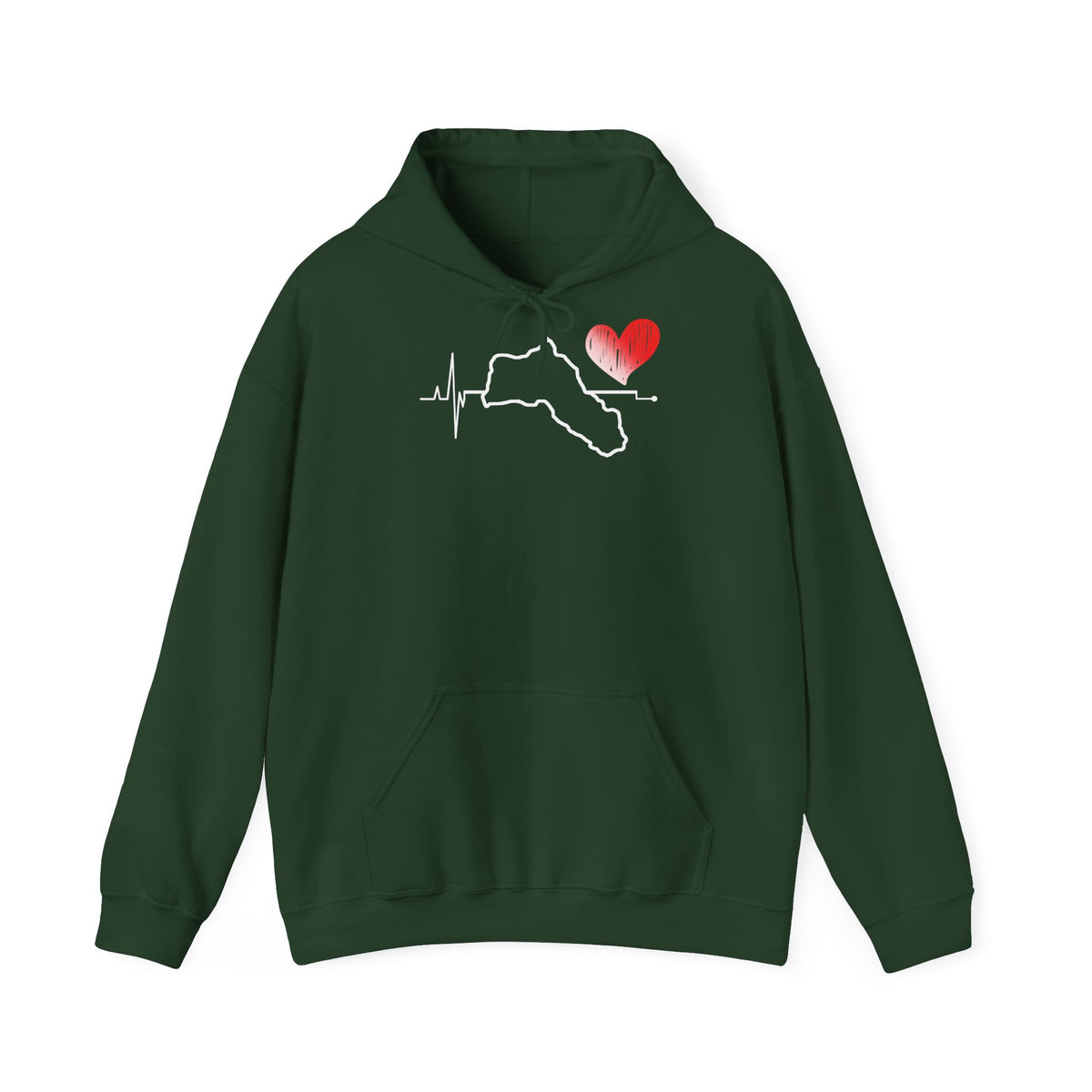 Kurdistan patria orgoglio stemma bandiera sport calcio regalo per tifosi - felpa con cappuccio unisex