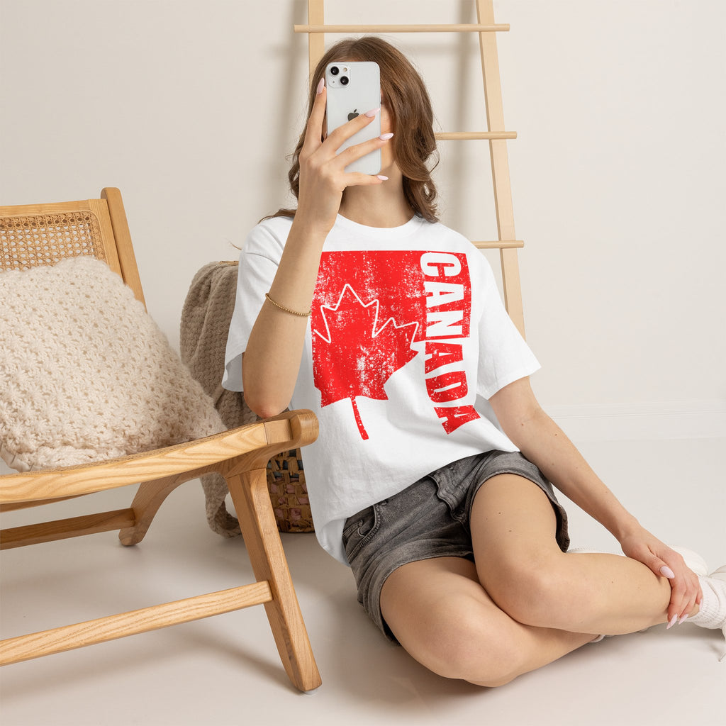 Canada Kanada Wappen Flagge Fan Sport Fußball Geschenkidee - Unisey T-Shirt