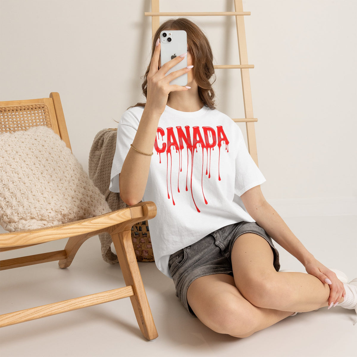 Canada Kanada Wappen Flagge Fan Sport Fußball Geschenkidee - Unisey T-Shirt
