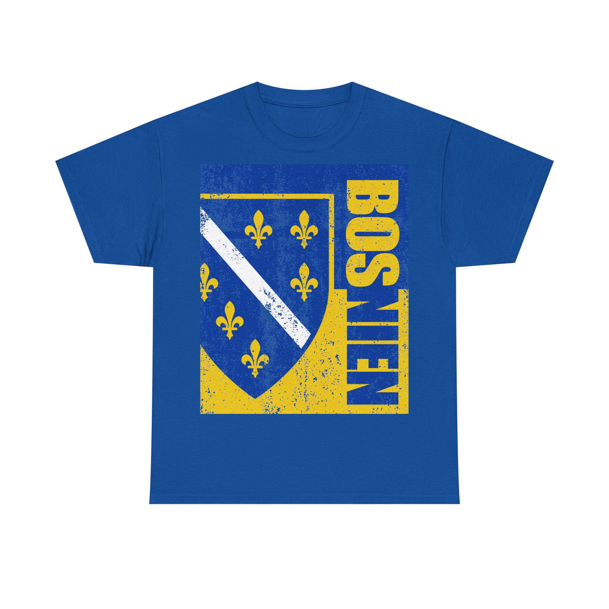 Bosnia Wappen Flagge Stolz Heimat Fußball fan Geschenkidee - Unisex T-Shirt