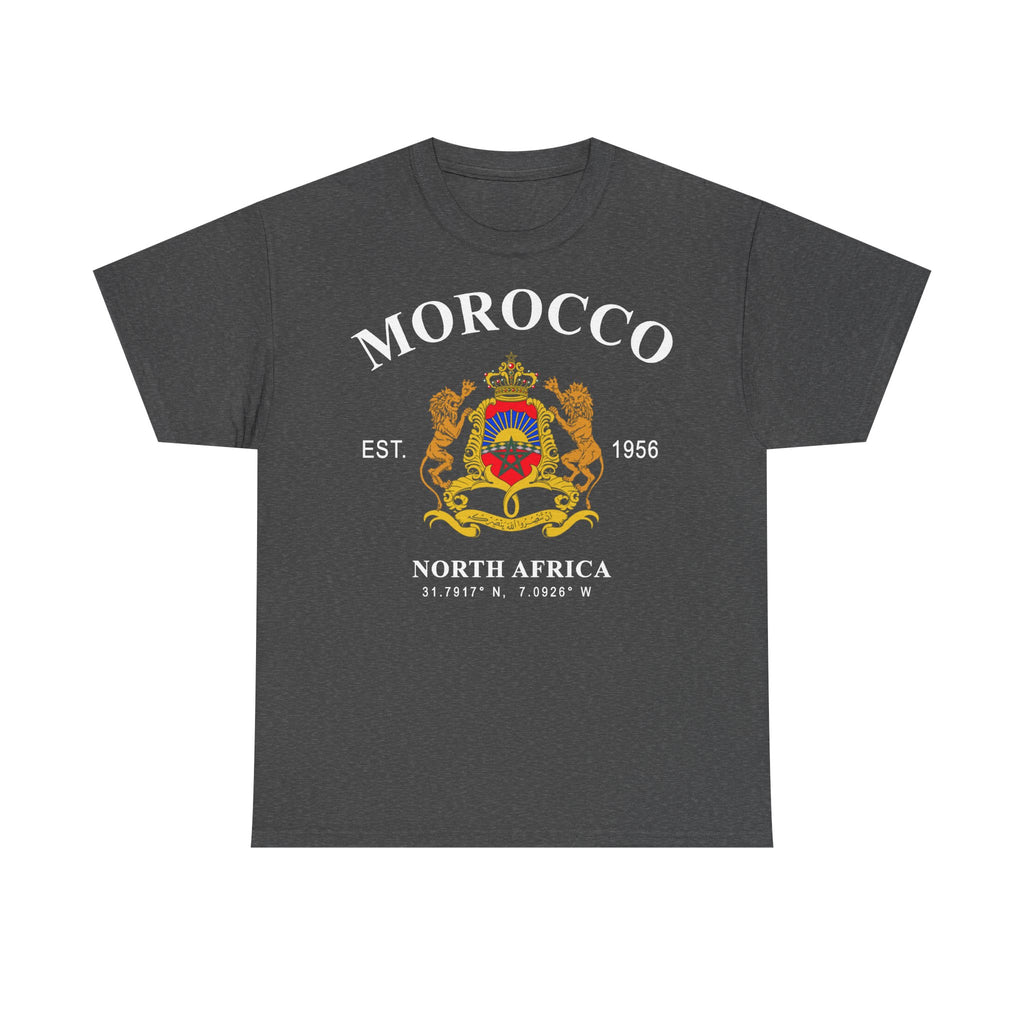 Marokko Wappen Morocco Flagge Stolz Fußball Fan Sport FGeschenkidee - Unisex T-Shirt