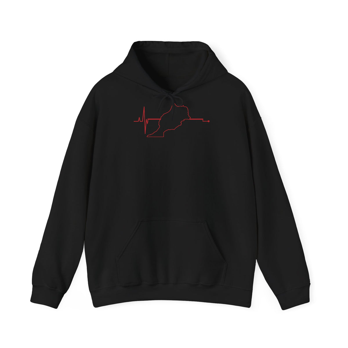 Stemma del Marocco Bandiera del Marocco Orgoglio Tifoso di calcio Sport Idea regalo - Felpa con cappuccio unisex